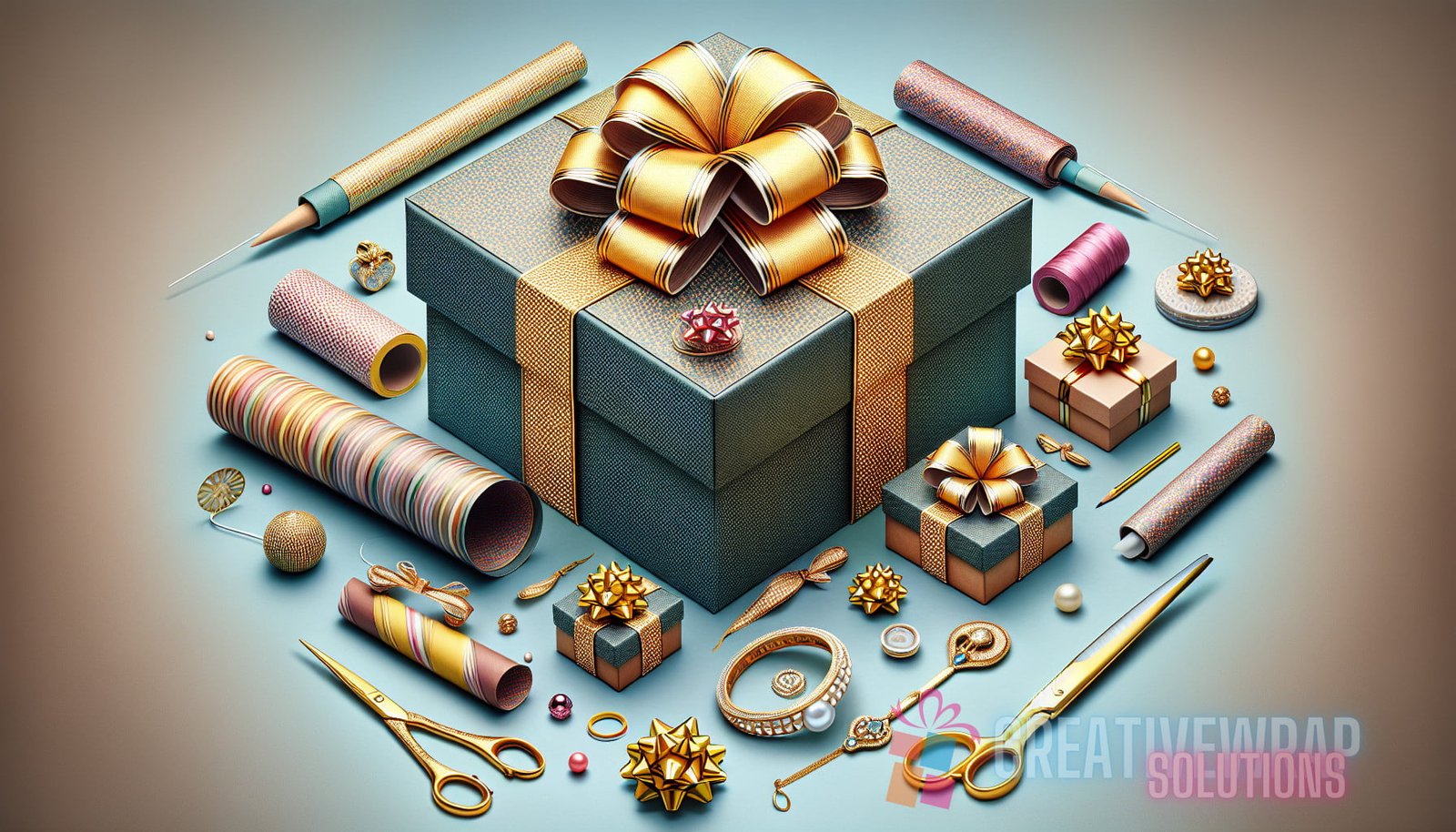 Illustration for section: Gift box wrapping is a classic and versatile technique that can be used for a wide range of gift siz - gift wrapping techniques