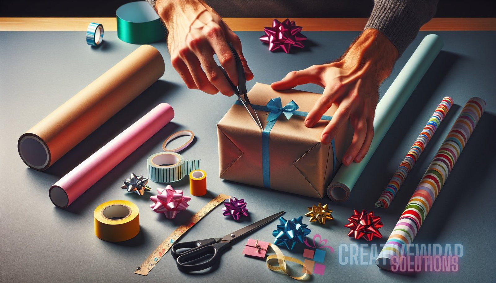 Illustration for section: Materials You'll Need Before you start wrapping your odd-shaped gifts, make sure you have the follow - odd-shaped gift wrapping