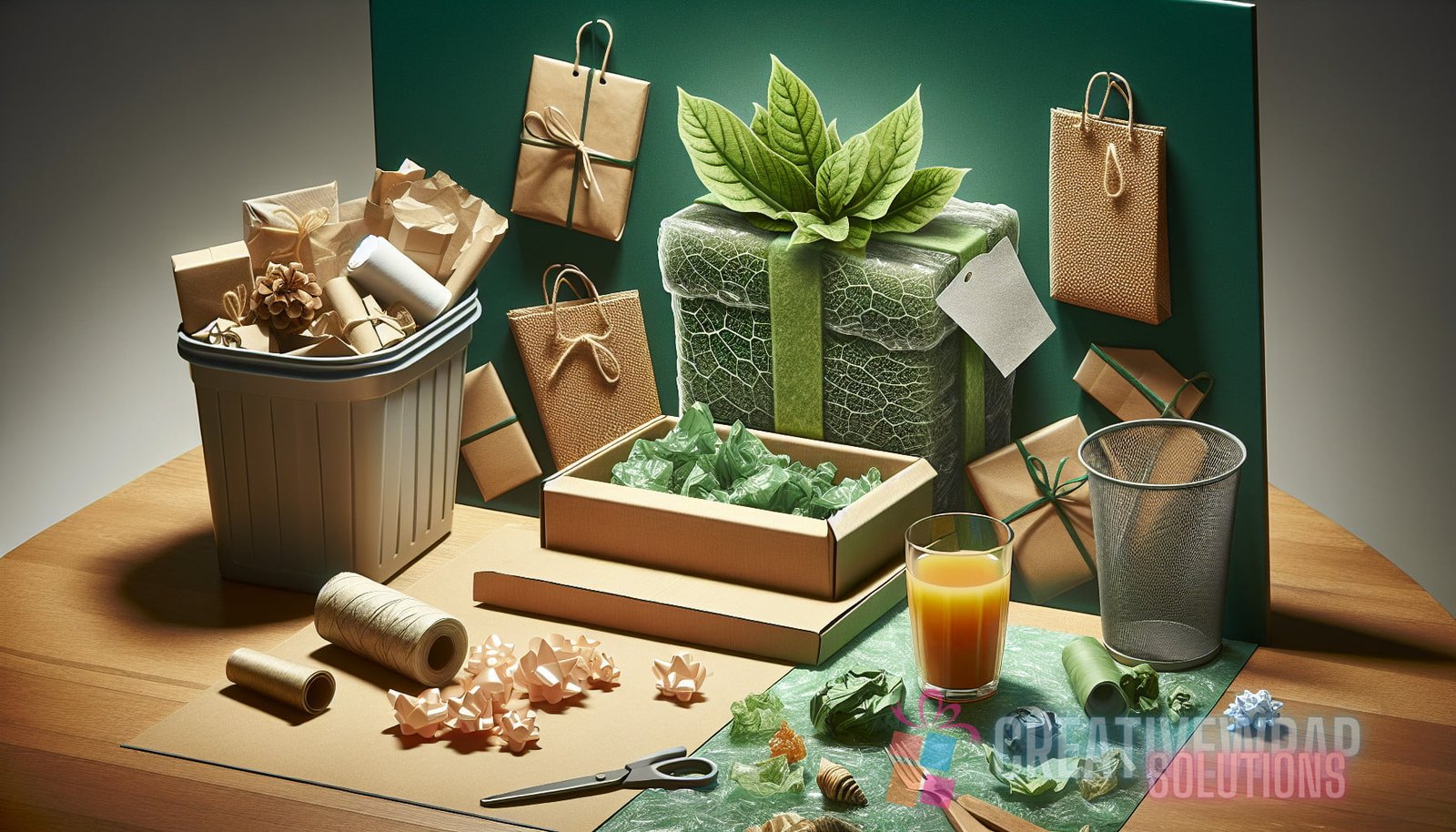 Illustration for section:  - sustainable wrapping